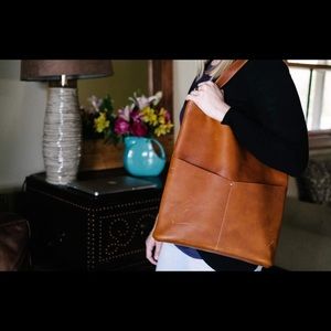 Pioneer Woman Leather Tote-Gently used